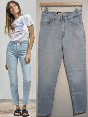 Outland Denim | Lucy High-Rise Relaxed Skinny Jeans in New Light